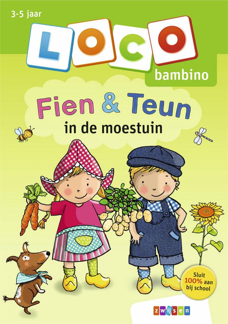 Loco bambino øvelseshæfte fien teun i køkkenhaven
