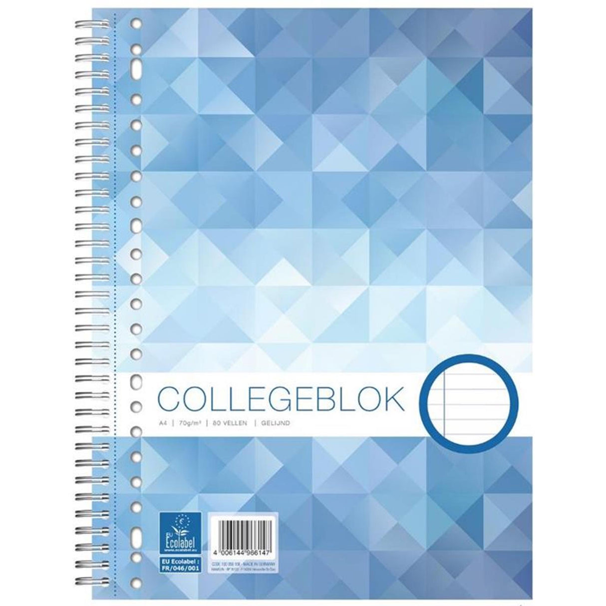 Miljømærket forelæsningsblok 23r a4 styret 22x29,5 cm pakke med 5 stk.
