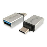 Udstyr 133473 USB adapter, USB type C -> USB type A, han hun, sølv