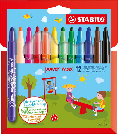 Stabilo power max tuschpenne - 12 stk.