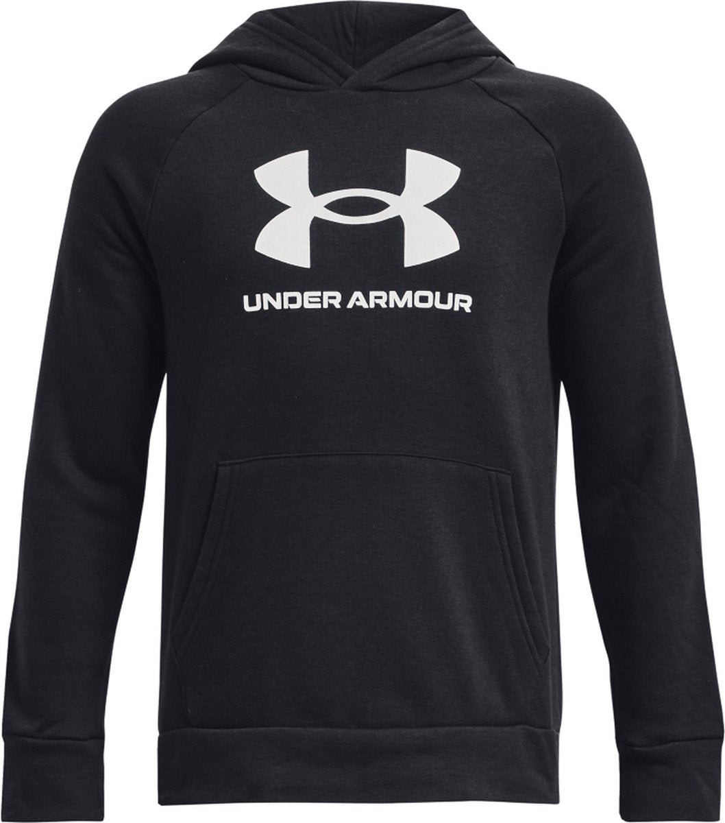 Under Armour UA Rival Fleece BL Hættetrøje Unisex sportstrøje - Sort - Hvid