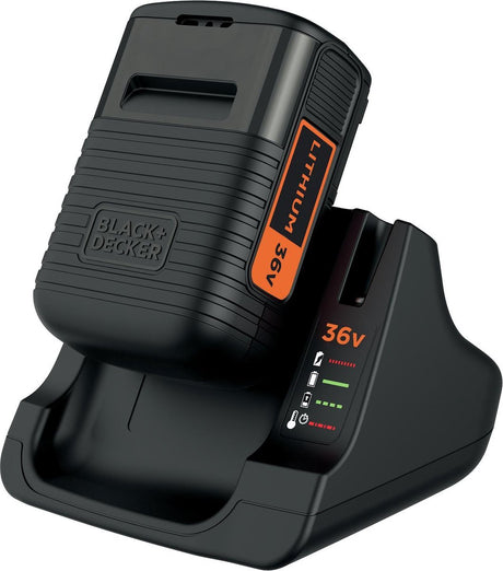 Black+decker kit: 36v 2a oplader + 1 36v 2.0ah batteri - bdc2a36-qw