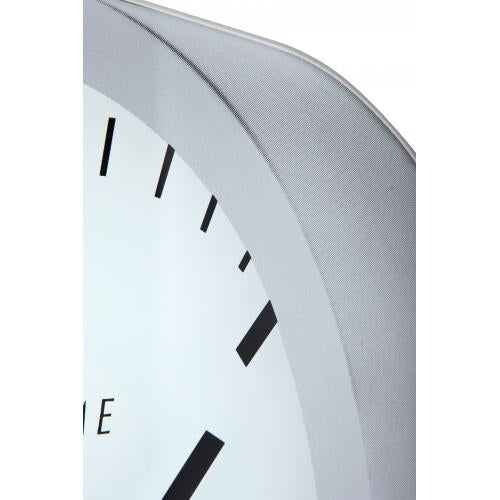 Nexttime ur 3031 magic - stribe, 25x35,2 cm, væg, hvid