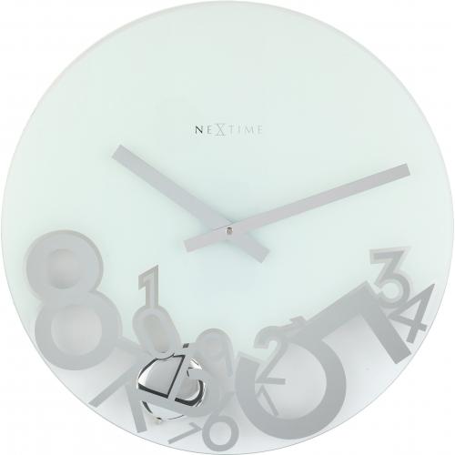 Næste gang ur 8115 faldet, ø43 cm, væg, sølv