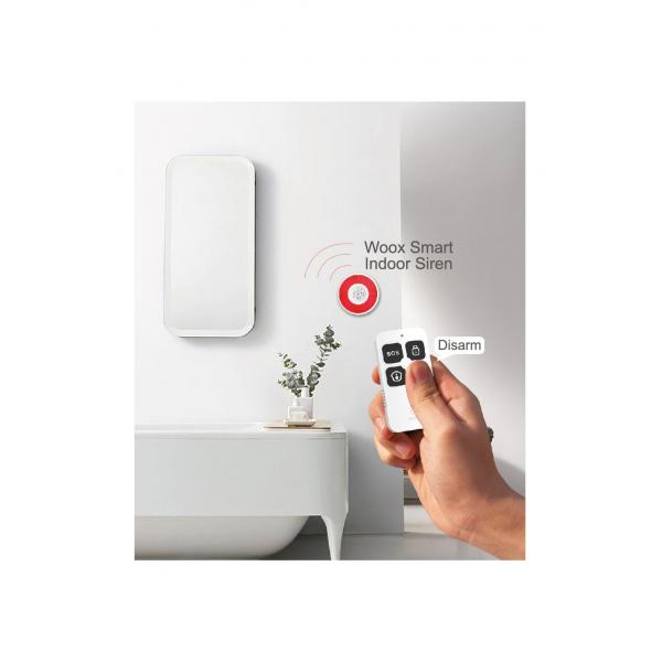 Woox r7054 smart fjernbetjening, wifi, zigbee 3.0, google assistent amazon alexa, 30m, hvid