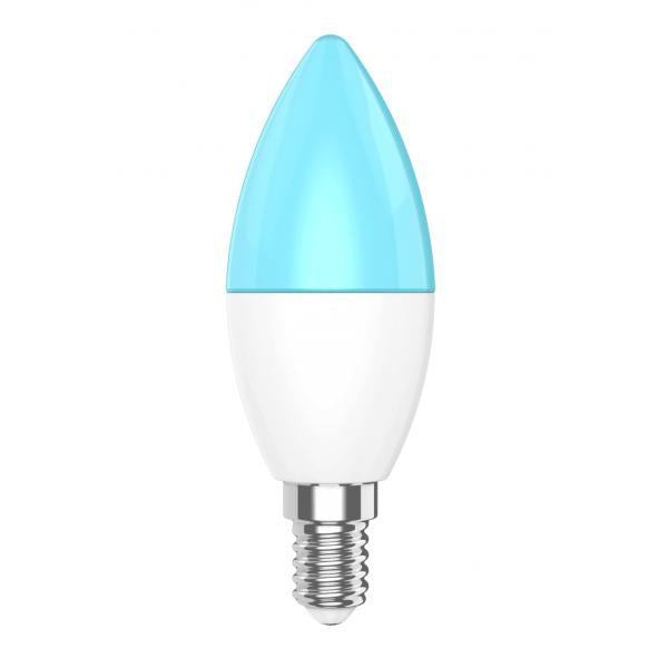 Woox r9075 smart rgb led pære, wifi, e14, cct, google assistent amazon alexa