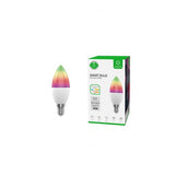 Woox r9075 smart rgb led pære, wifi, e14, cct, google assistent amazon alexa