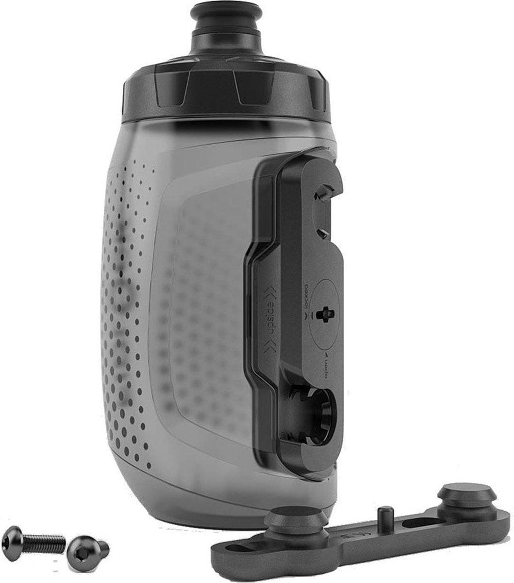 Fidlock twist 450ml+magnetisk mount flaske grå
