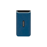 Transcend ts250gesd370c esd370c ekstern ssd, 250gb, usb type-a c, pcie, 1050 950 mb s, marineblå