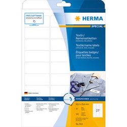 Herma navneskilt 4511 63,5x29,6mm hvid