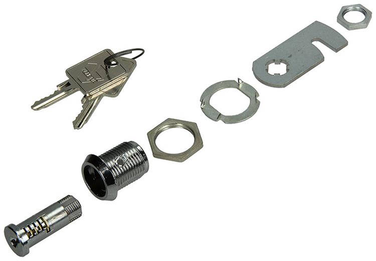 Mack 1013583 - 1 bogstavs skabslås forkromet 22mm | 5 stk