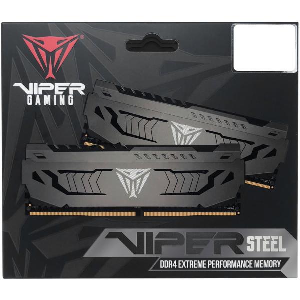 Patriot PVS416G360C8K Viper Steel Dual-Channel Kit, 16GB, DIMM DDR4, 3600 MHz, CL18, 1,35V