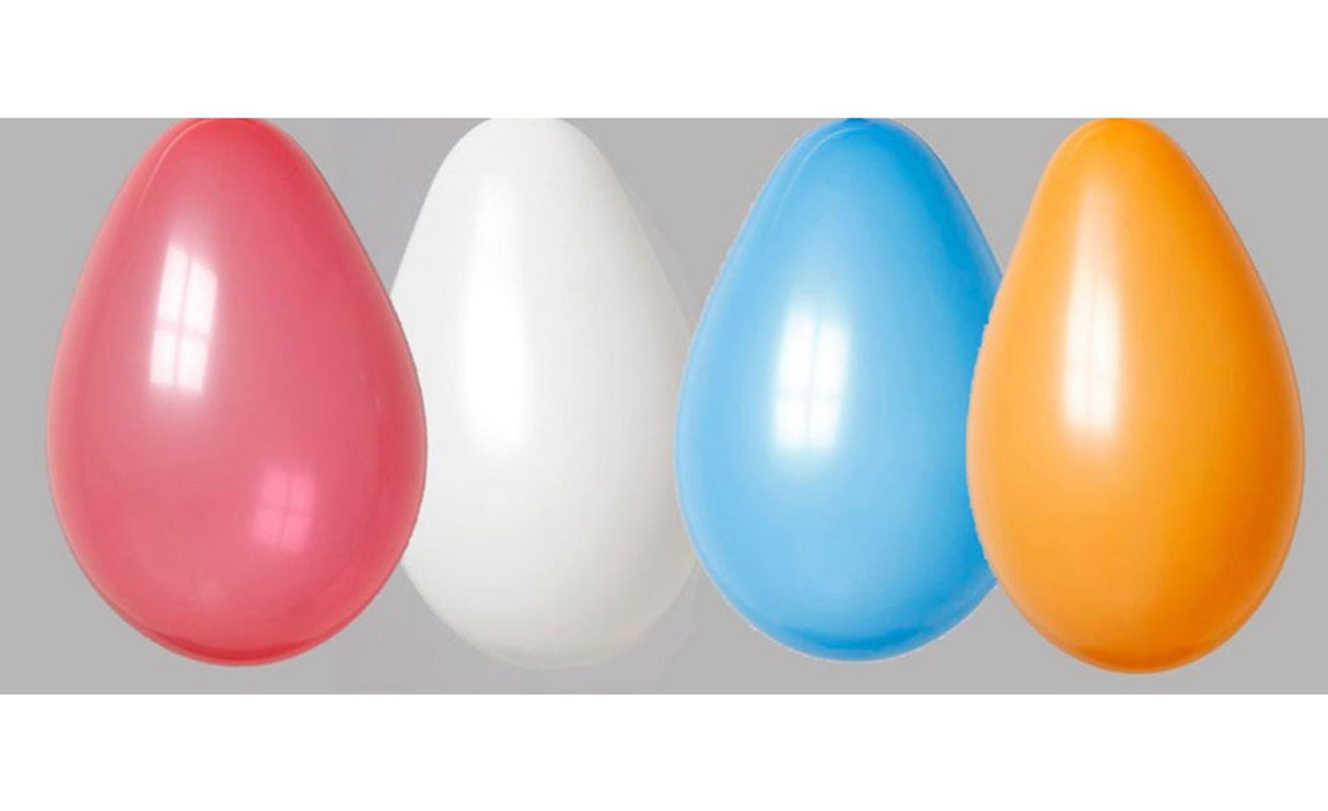 Globos pose med 100 balloner rød hvid blå orange