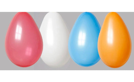 Globos pose med 100 balloner rød hvid blå orange