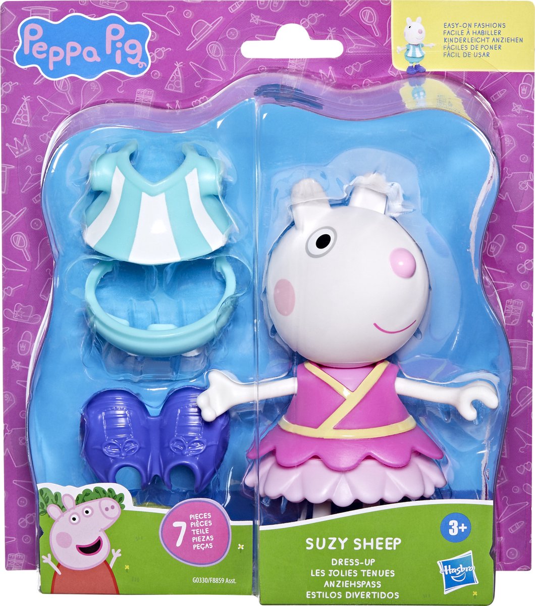 Hasbro peppa gris suzy får søde stile figur blå