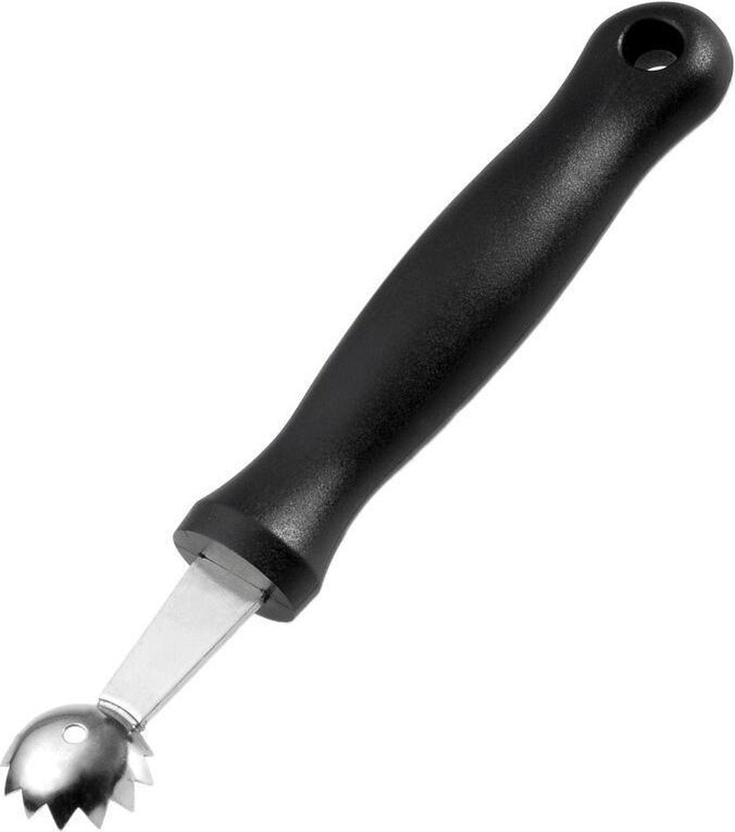 Westmark tomatstængelfjernerske, med takket kant, ø 2,1 cm, længde: 16,6 cm, rustfrit stål plast, skånsom, sort, 28202270