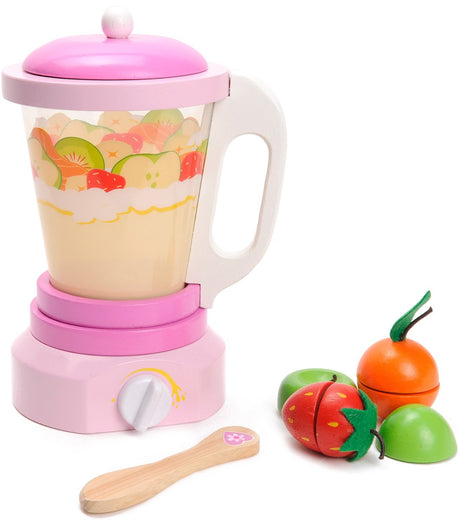 Mentari legetøjsblender i træ - legekøkken smoothie sæt.