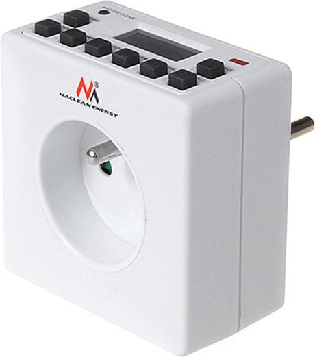 Maclean mce30 - programmerbar digital timer med benjord - 3600w