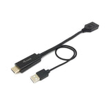 Udstyr 119039 hdmi til displayport adapter, 0,15 m, hdmi type a (standard) displayport, han, lige