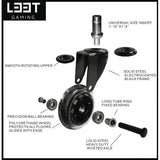 L33t gaming 160531 3 tommer gummihjul, grøn, 5 stk