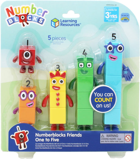 Læringsressourcer numberblocks® venner en til fem - 3+