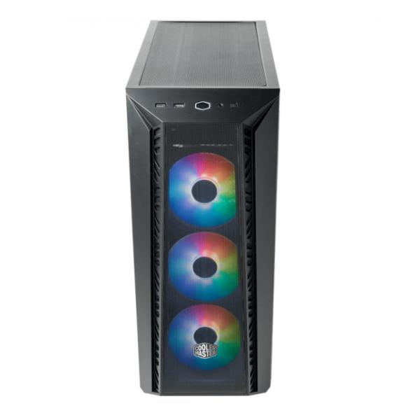 Cooler master mb520-kgnn-s00 masterbox 520 mesh, rød, atx, midi, kant-til-kant gennemsigtigt vindue
