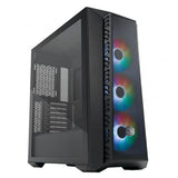 Cooler master mb520-kgnn-s00 masterbox 520 mesh, rød, atx, midi, kant-til-kant gennemsigtigt vindue