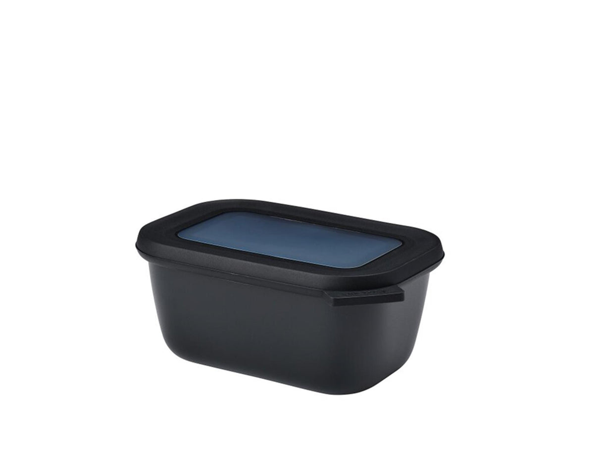 Mepal multi skål cirqula rektangulær 750ml - nordisk sort 17,6x12,6x7,5cm