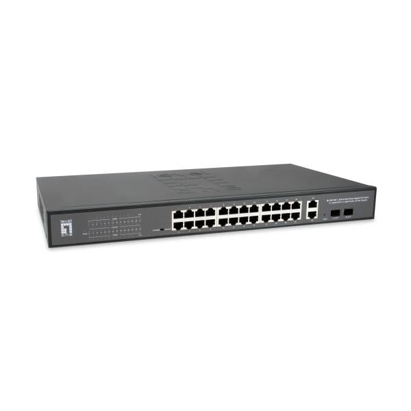 Levelone GEP-2841 28-ports Web Smart Managed Switch, L2, Gigabit Ethernet, Power over Ethernet (POE)