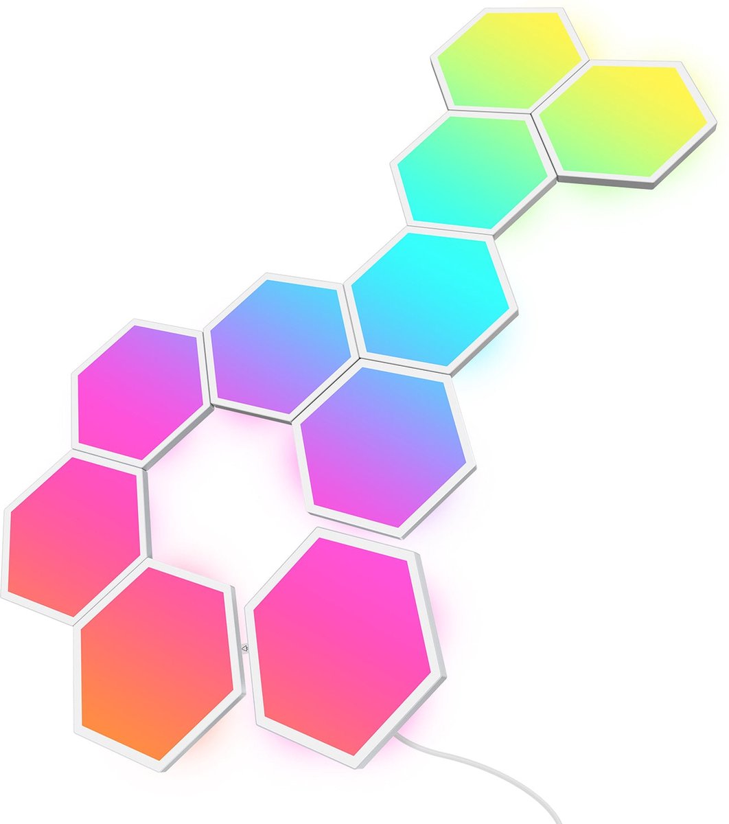 Govee hexagon vægpaneler rgbic - 10 smarte lyspaneler