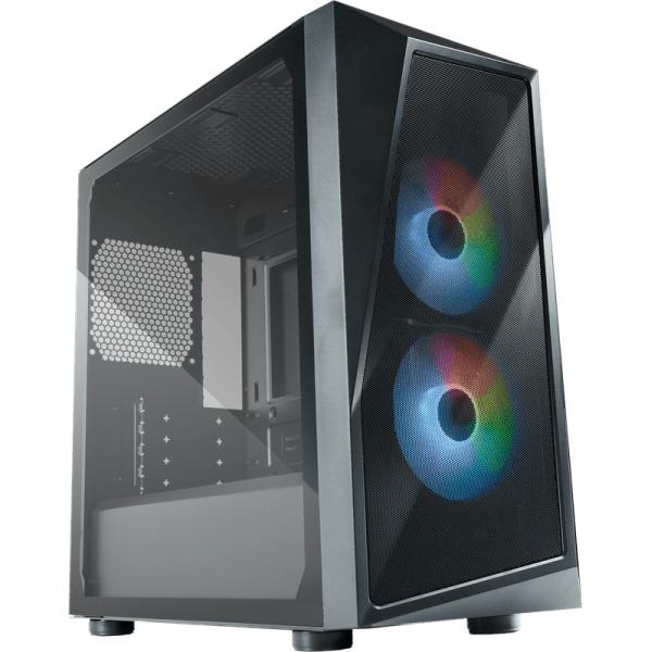Cooler master cp320-kgnn-s00 cmp 320, matx, midi tower, 120 mm, vindue, argb, sort
