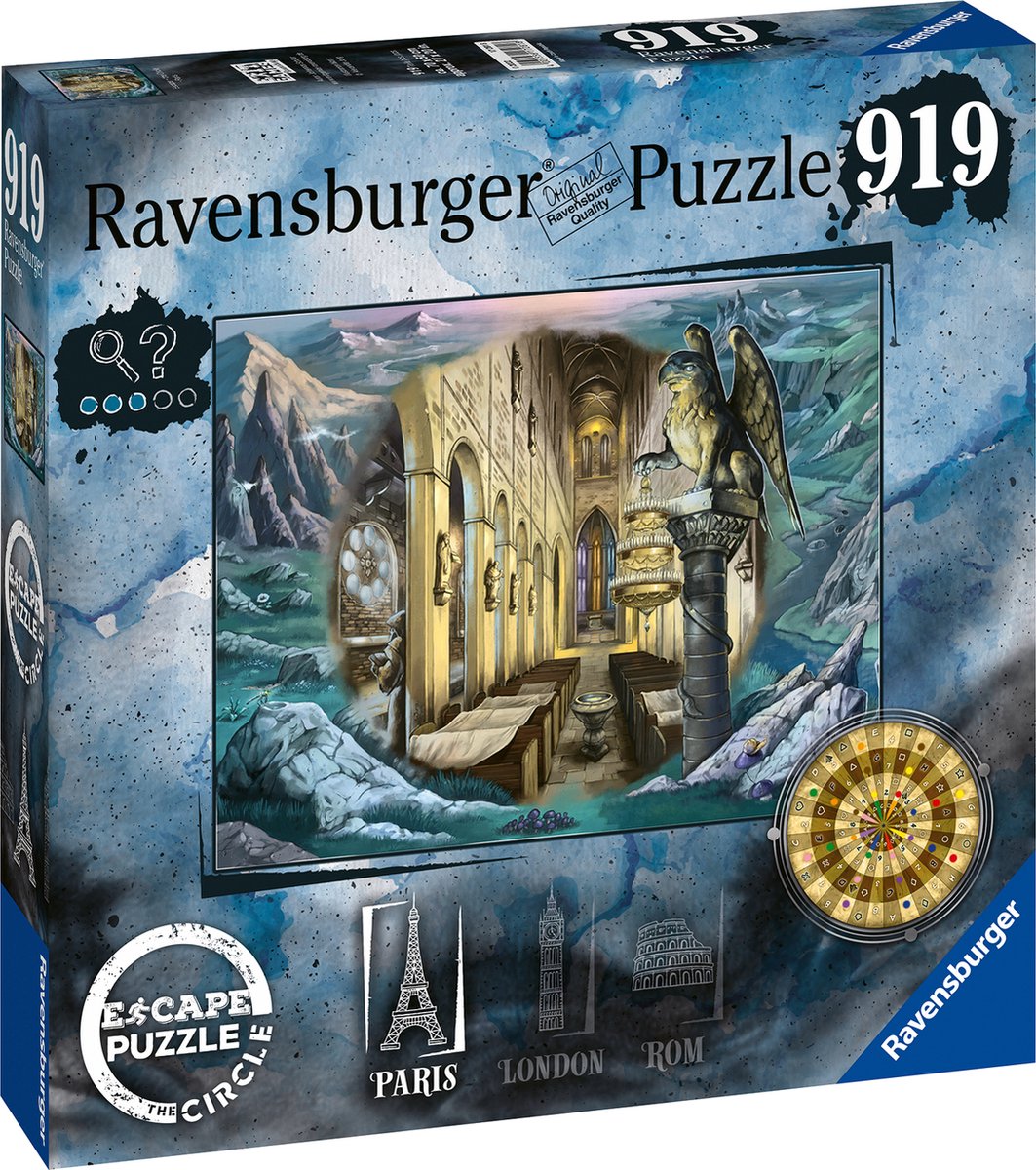 Ravensburger undslippe cirkelpuslespillet paris - puslespil - 920 brikker