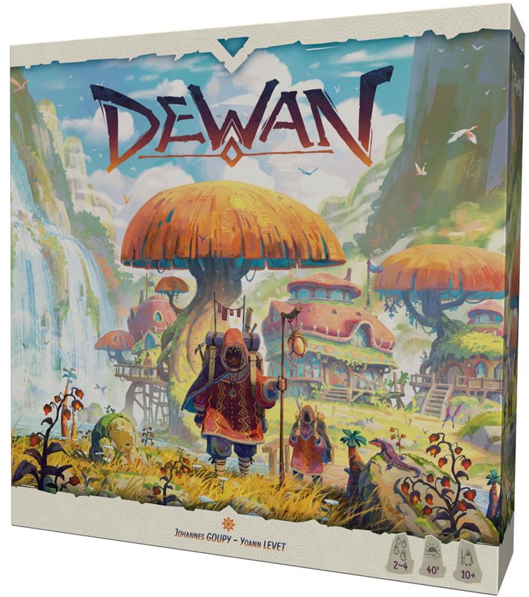 Asmodee strategiske brætspil dewan for 2-4 spillere 10 år+.