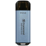 Transcend ts2tesd300c esd300c ekstern SSD, 2 TB, USB Type-C, 10 Gbps, 1050 950 MB s, blå