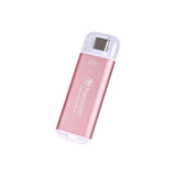 Transcend ts2tesd300p esd300 pink ekstern SSD, 2TB, USB Type-C 10Gbps, 1050 950 MB s maks.