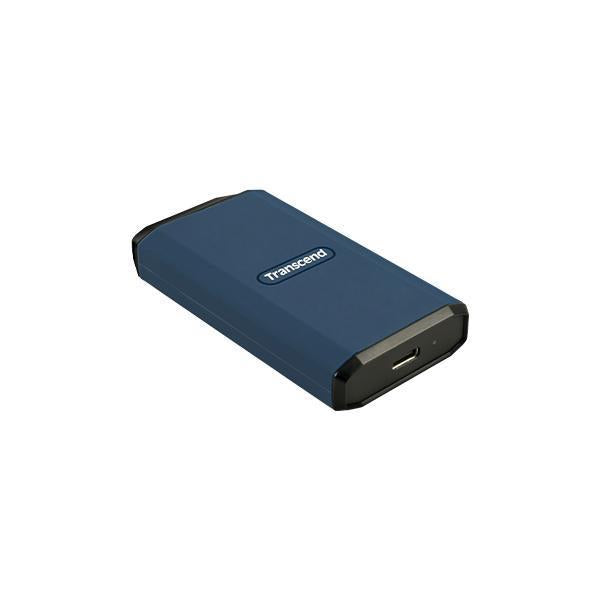 Transcend ts4tesd410c esd410c ekstern SSD, 4 TB, USB Type-C, 20 Gbps, 2000 MB s, blå