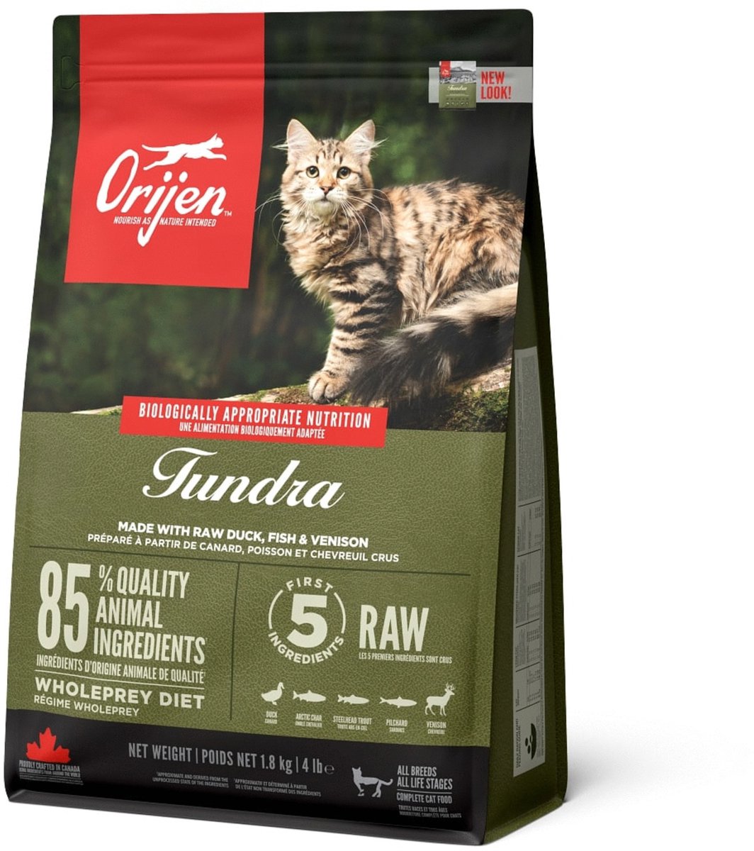 Orijen hel bytte tundra kat gede orne - kattefoder - 1,8 kg