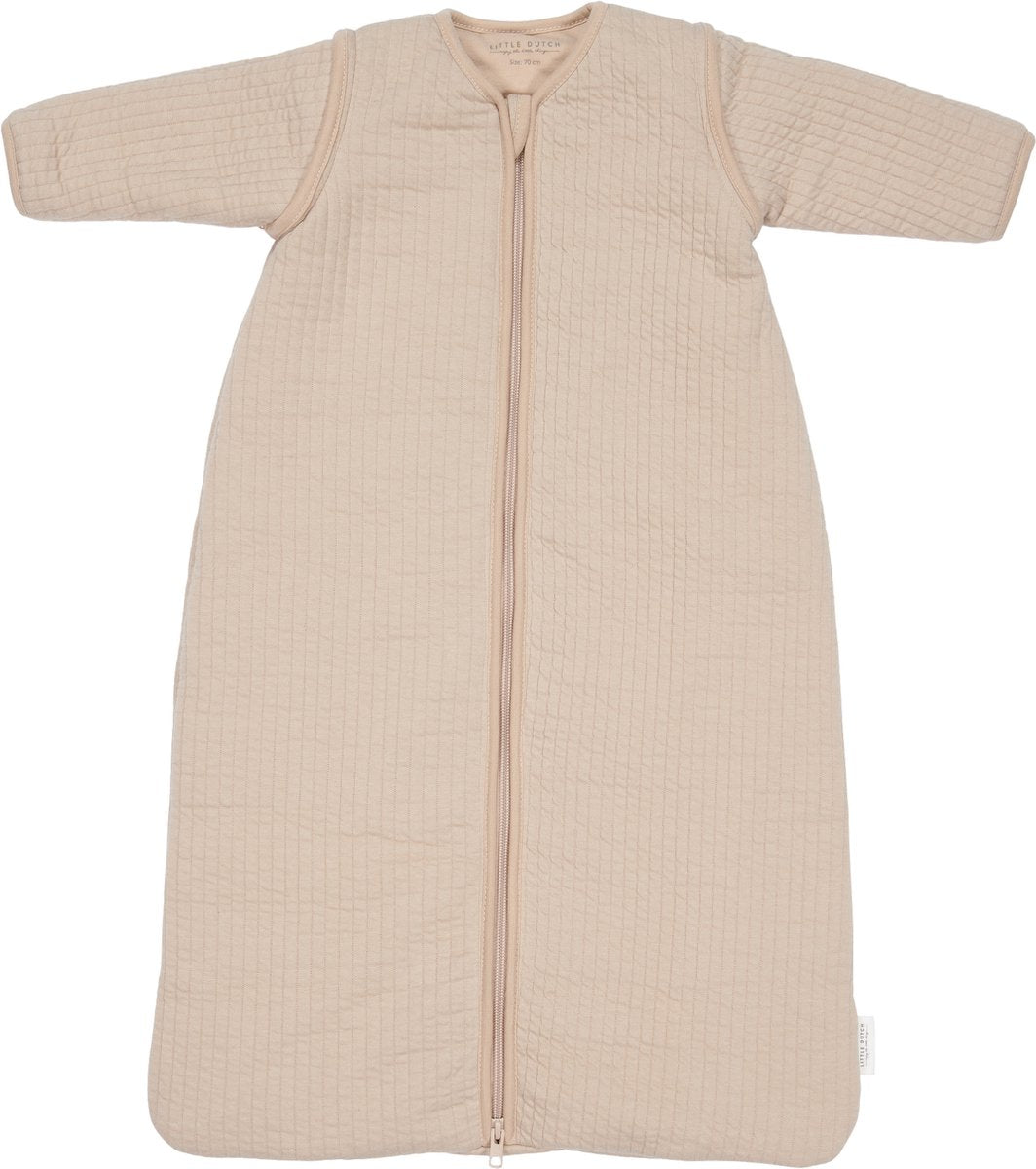 Little dutch newborn naturals pure beige - baby jongens meisjes - slaapzak winter 70 cm
