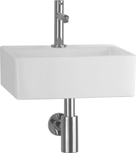 Differnz zeus fontænesæt - 33x28x11,5 cm - rektangel - 1 hanehul - hvid