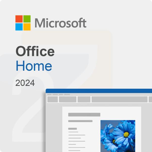 Microsoft microsft ep2-06798 office home 2024 esd, ingen medier, 1 bruger, eurozone