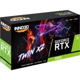 Inno3d n30502-06d6-1880va60 geforce rtx 3050, atx, 6 GB, gddr6, 96-bit, 168 GB s, dobbelt blæser