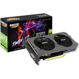 Inno3d n30502-06d6-1880va60 geforce rtx 3050, atx, 6 GB, gddr6, 96-bit, 168 GB s, dobbelt blæser