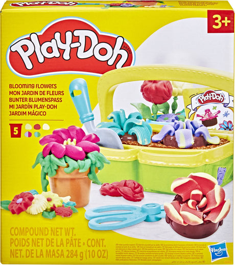 Play-doh blomstrende blomster legesæt - modellervoks - inklusive 5 potter
