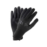 Montagehandske værksted polyester med PU belægning xl - sort