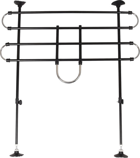 Flamingo autoveiligheidsrek eduard – verstelbaar 90-140 cm breed x 65-110 cm hoog – zwart – veilig reizen met honden
