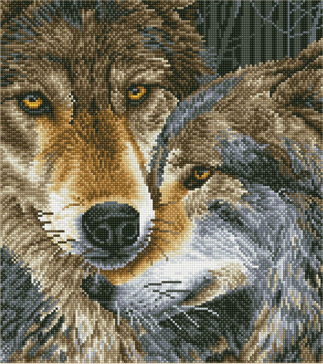 Diamond dotz® diamant dotz mundkurv - diamantmaling - 23.944 dotz - 47x42 cm