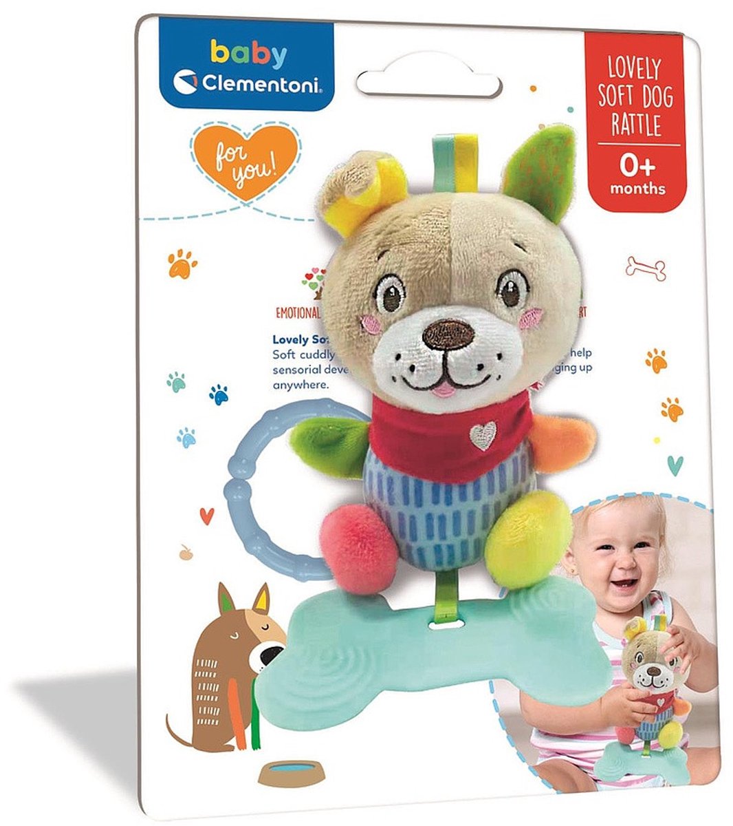 Clementoni baby - plys ranglehund