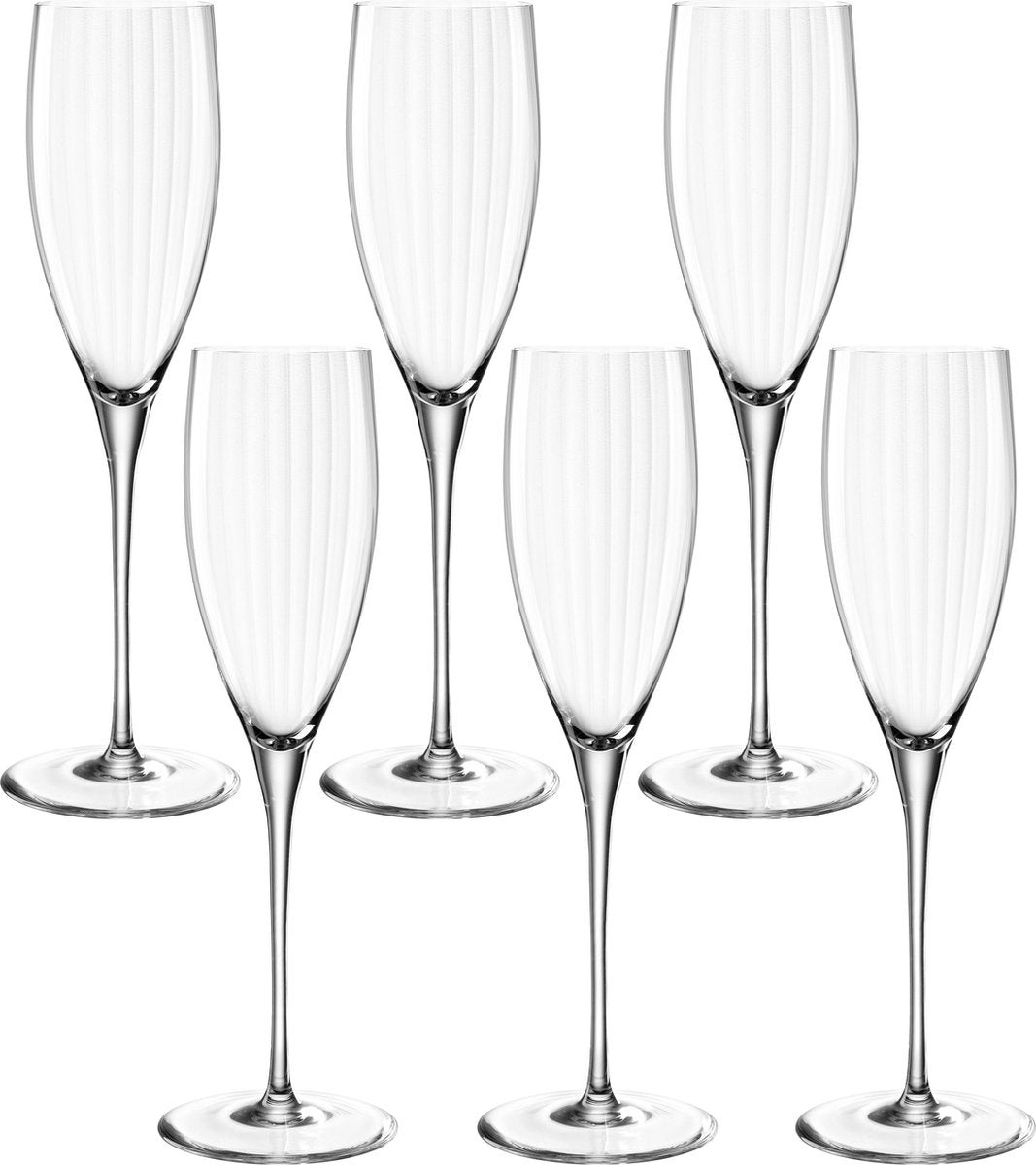 Leonardo poesia champagneglas 250ml gennemsigtig - sæt 6