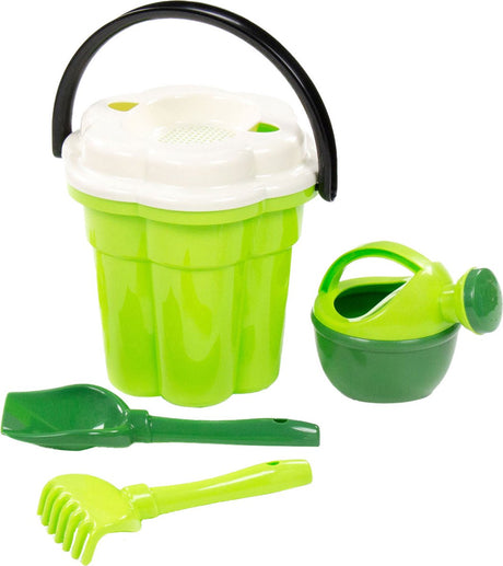 Cavallino Safari XL Classic Bucket Set med vanding kan grøn, 4dlg.