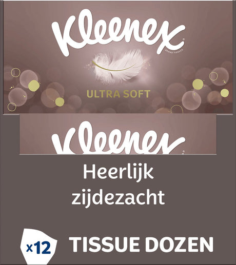 Kleenex servietter - ultra blød - værdiboks - 12 x 64 stykker = 768 servietter